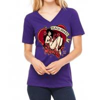 BLACK HEART HOT ROD DARLING V PURPLE